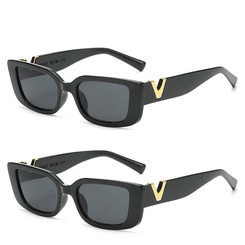 [COMPRE 1 LEVE 2!] Óculos de Sol Feminino Lumina - Estilo Retrô Quadrado com Proteção UV
